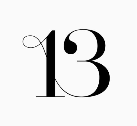 13 На черном фоне