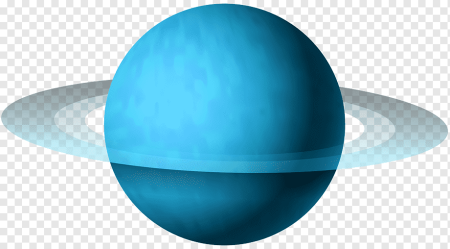 Планета Уран на прозрачном фоне