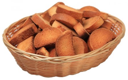 Сухарница с сухарями