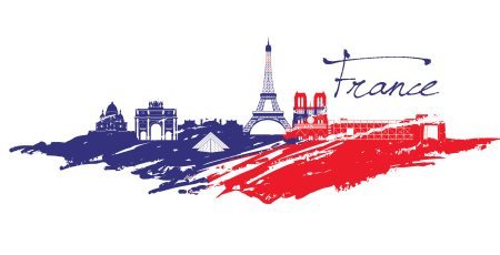Силуэт города Париж