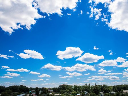 Оранжевые облака фотошоп