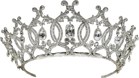 Diamond Silver Tiara Crown