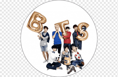 Группа BTS на белом фоне