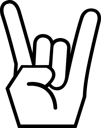Коза знак рукой