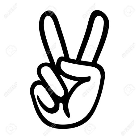 Peace два пальца