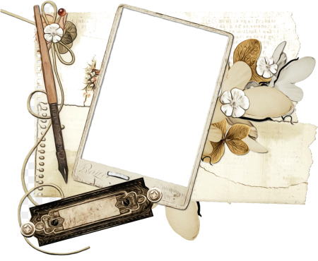 Винтажные рамки для коллажа