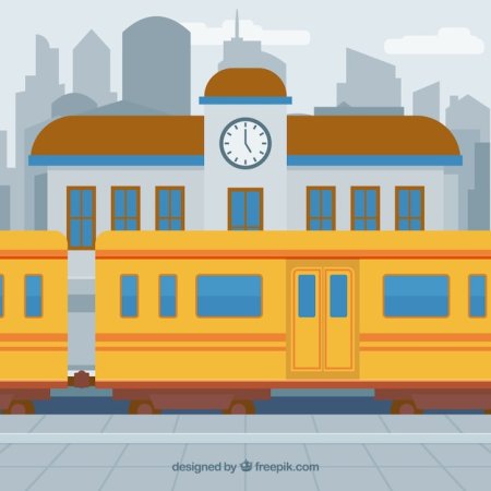 Поезд вектор