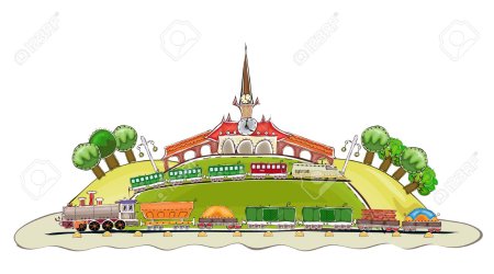 Станция рисунок без фона