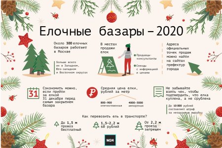Оформление елочного базара