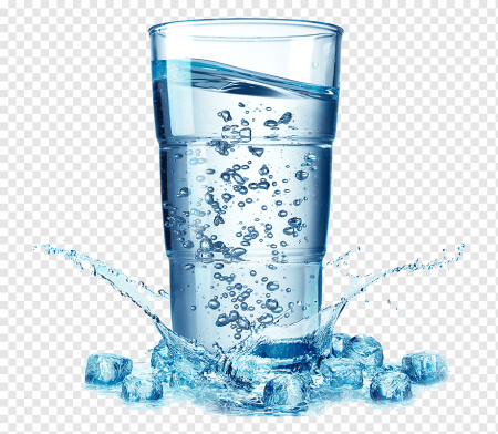 Минеральная вода в стакане