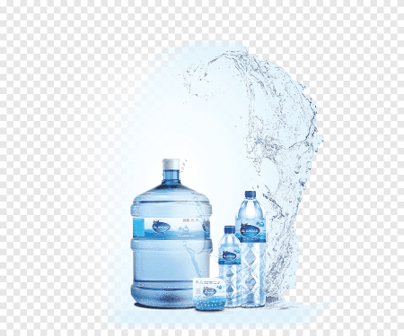 Минеральная вода без фона