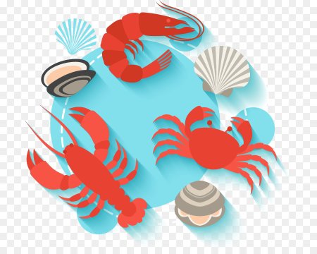Морепродукты векторное изображение