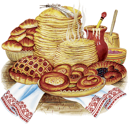 Масленица на прозрачном фоне