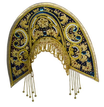 Кокошник на прозрачном фоне