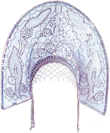 Кокошник синий