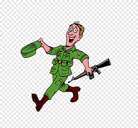 Мультяшный военный