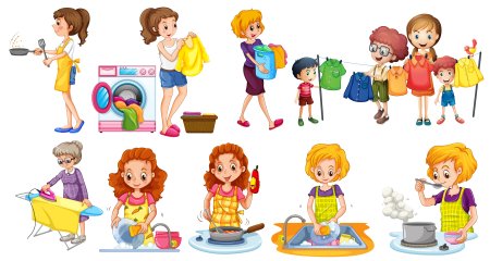 Карточки с домашними делами для детей
