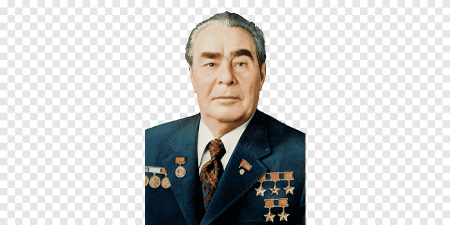 Брежнев на прозрачном фоне