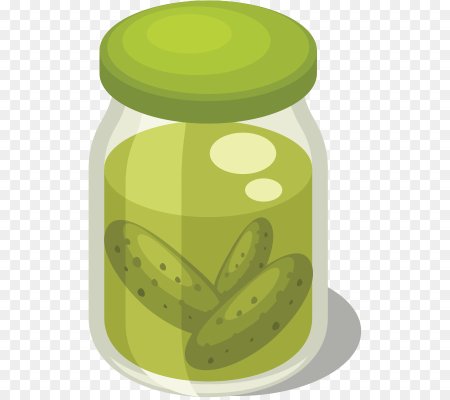 Банка с огурцами вектор