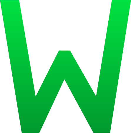 Золотая буква w