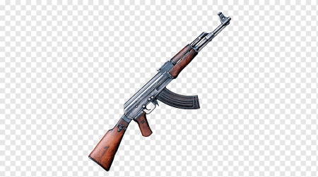 АК 47 сбоку на белом фоне