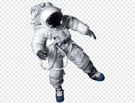 Космонавт на прозрачном фоне