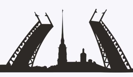 Мосты Санкт-Петербурга вектор