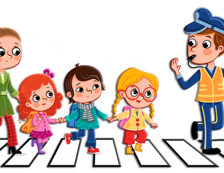 Пешеход на прозрачном фоне