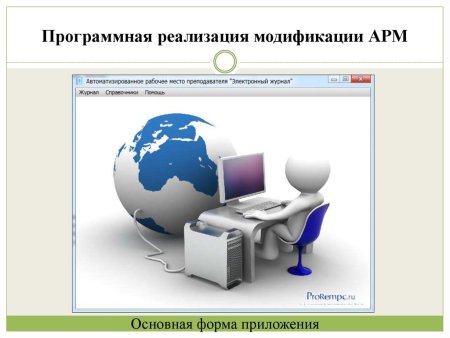Рисунок автоматизированного рабочего места