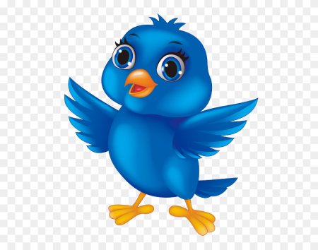 Птичка мультяшная