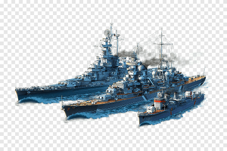 Военный корабль на белом фоне