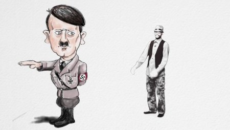 Адольф Гитлер карикатура