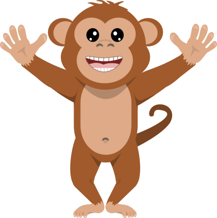 Картинка клипарт обезьянка (49 фото)