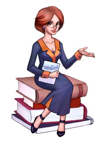 Преподаватель на прозрачном фоне