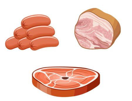 Мясо нарисованное