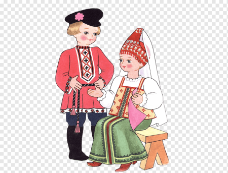 Русский народный костюм рисунок