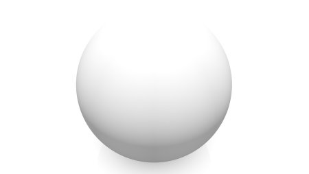 Шар белый круглый