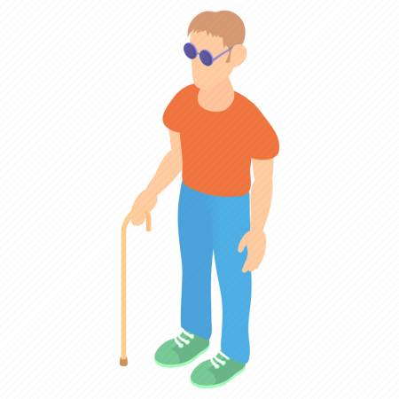 Иконка незрячий человек