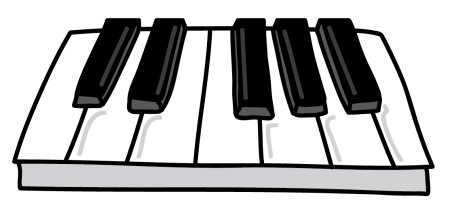 Клавиатура фортепиано клипарт (49 фото)