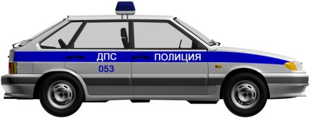 ВАЗ 2114 ДПС сбоку