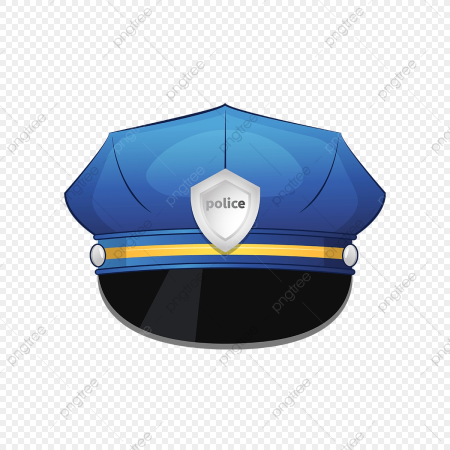 Полицейская кепка вектор
