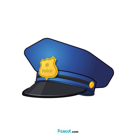 Полицейская кепка вектор