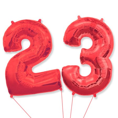 Шар фольга цифры 23