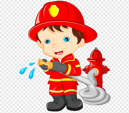 Пожарный мультяшный