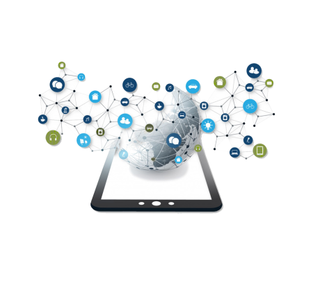 Информационные технологии на белом фоне