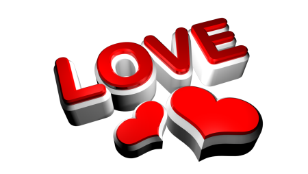 Love на белом фоне