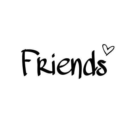 Friends надпись