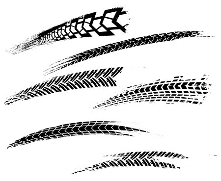 Отпечаток шины вектор