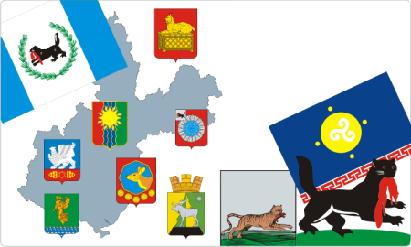 Иркутская область карта с городами и поселками