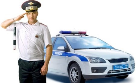 ДПС на белом фоне